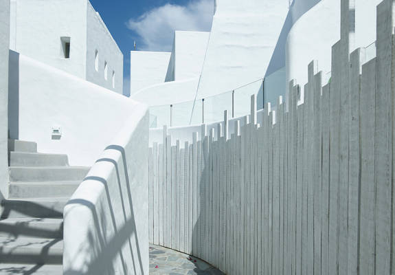 Knossos Beach Bungalow Resort View exterior white staircase